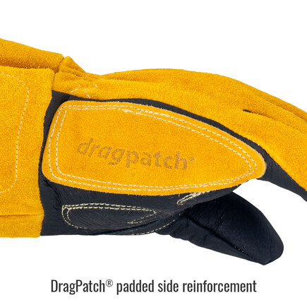 Black Stallion BM88 Large BSX® Premium Grain Pigskin Cowhide Back MIG Welding Gloves