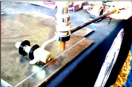 Cutting Torch Chariot Cutting Guide
