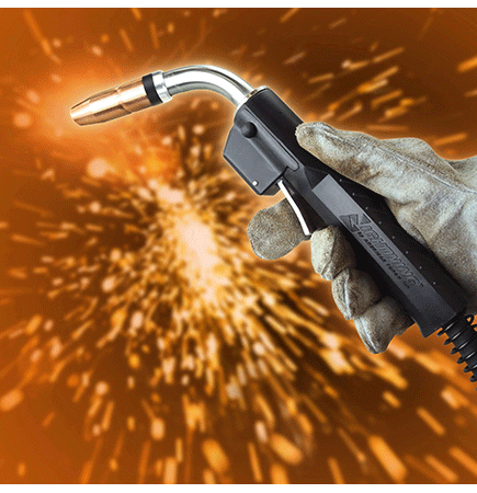 Mig Gun 350 amp LIGHTNING® FLASH™ x 15 ft .045 M Back End