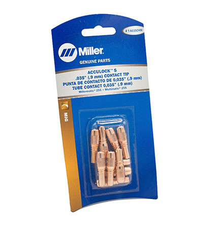Miller AccuLock™ S .035" (0.9mm) Contact Tip Pkg of 10