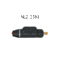 SafeLoc Gas-Thru Male Mini Dinse 25 with 3/8"-24 Internal Thread